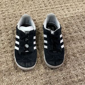 Adidas Kids Black and White Sneakers